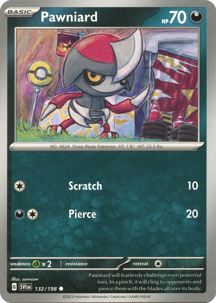 Pawniard (132/198) [SV01: Scarlet & Violet Base Set] - Pokemon Single