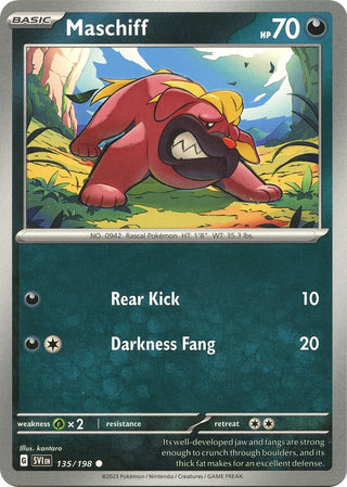 Image for Maschiff (135/198) (SV01: Scarlet & Violet Base Set) - Pokemon