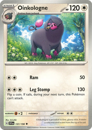 Image for Oinkologne (157/198) (SV01: Scarlet & Violet Base Set) - Pokemon