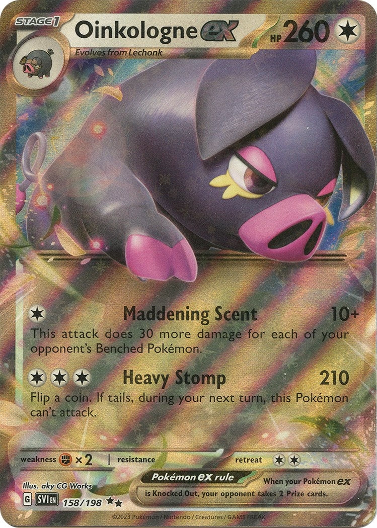 Oinkologne ex - 158/198 (158/198) [SV01: Scarlet & Violet Base Set] - Pokemon Single