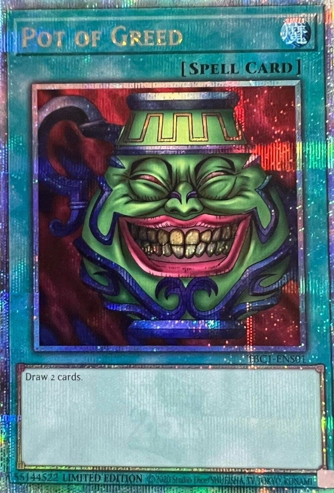 Pot of Greed (Quarter Century Secret Rare) (101) (TBC1) - YuGiOh Single