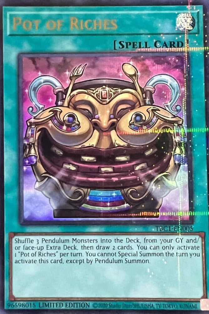 Pot of Riches (1005) (TBC1) - YuGiOh Single