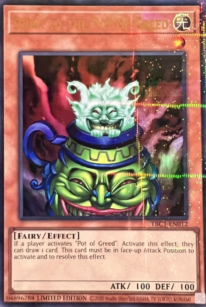 Spirit of the Pot of Greed (1012) (TBC1) - YuGiOh Single