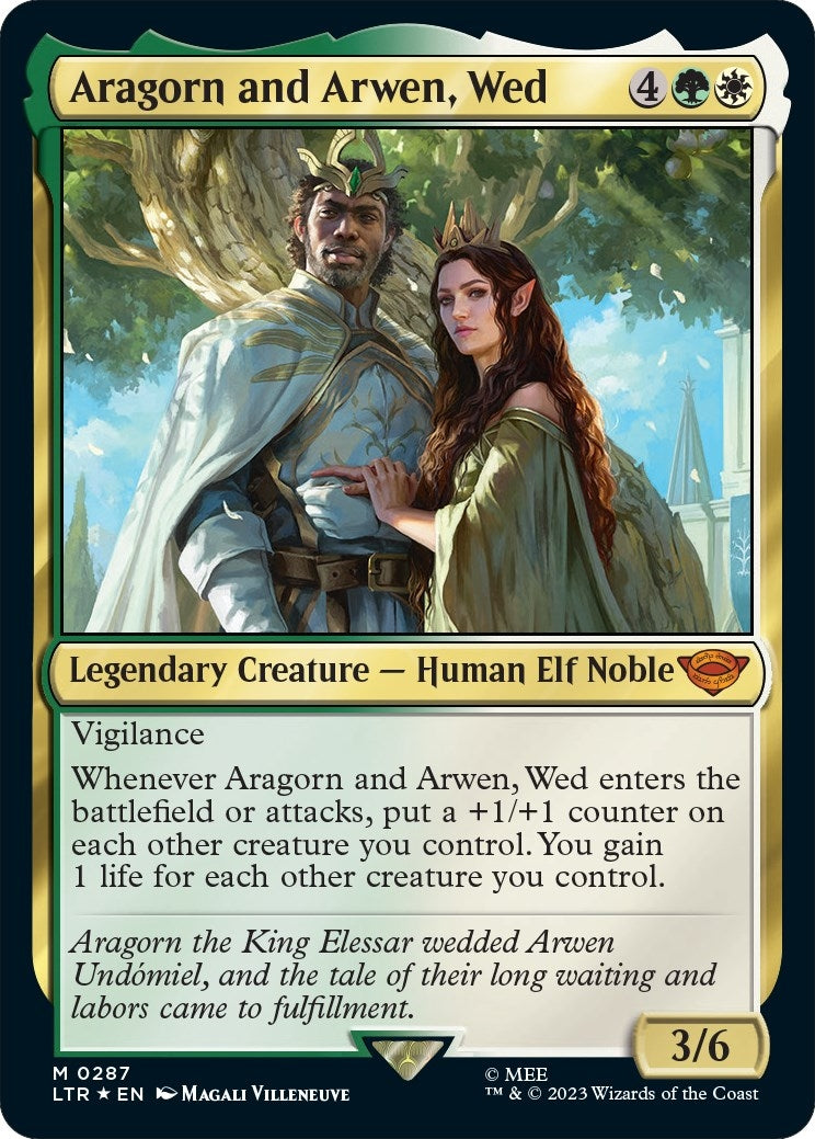Aragorn and Arwen Wed (287) [LTR] - MTG Single