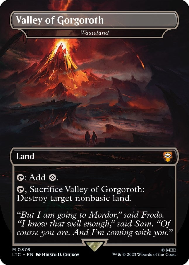 Image for Valley of Gorgoroth - Wasteland (376) (Commander: The Lord of the Rings: Tales of Middle-earth) - Magic: The Gathering