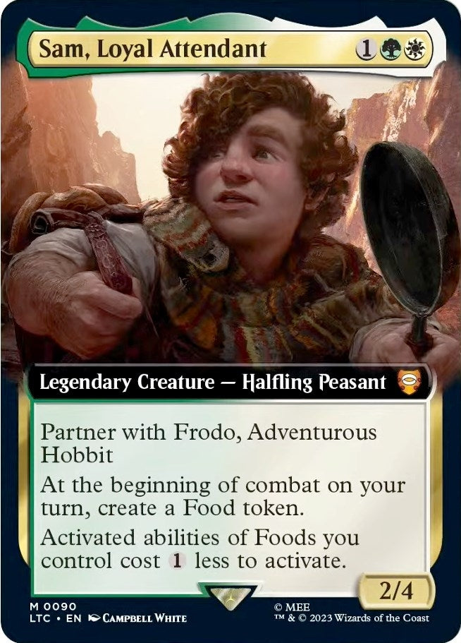 Sam Loyal Attendant (Extended Art) (90) [LTC] - MTG Single