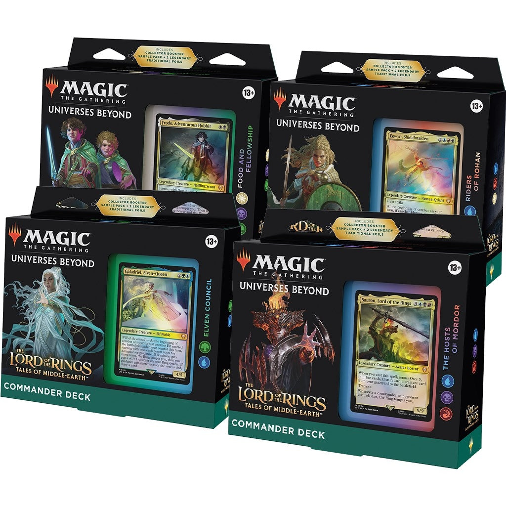 The Lord of the Rings: Tales of Middle-earth Commander Decks [Set of 4] [LTC] - MTG Sealed