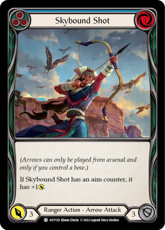 Skybound Shot (Blue) (129) [OUT] - Flesh and Blood TCG Single