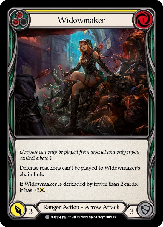 Widowmaker (Yellow) (134) [OUT] - Flesh and Blood TCG Single