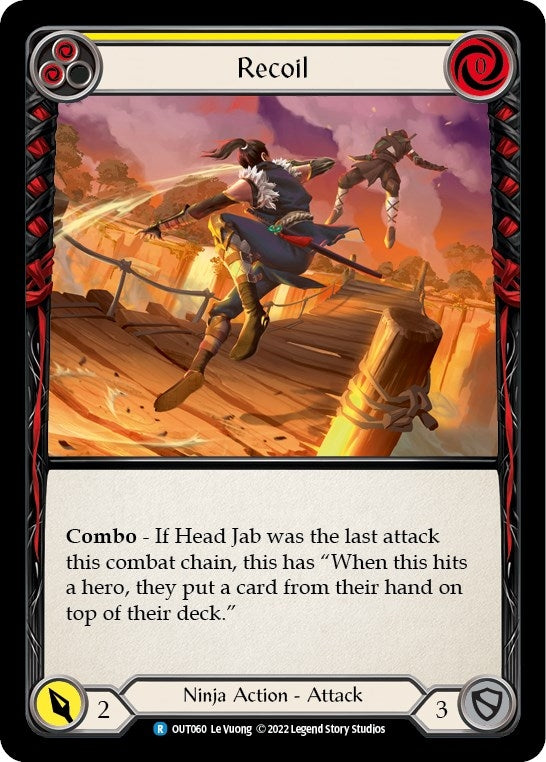 Recoil (Yellow) (60) [OUT] - Flesh and Blood TCG Single