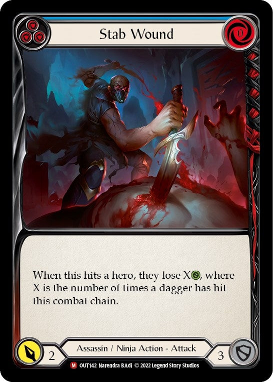 Stab Wound (142) [OUT] - Flesh and Blood TCG Single