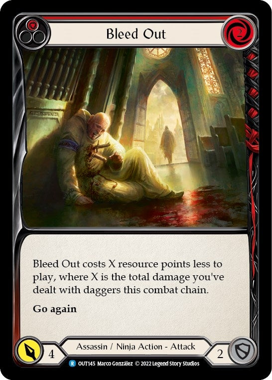 Bleed Out (Red) (145) [OUT] - Flesh and Blood TCG Single