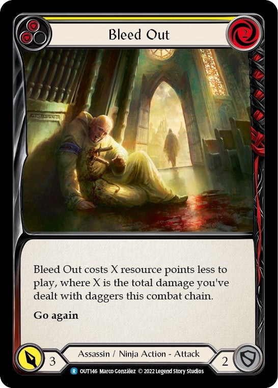 Bleed Out (Yellow) (146) [OUT] - Flesh and Blood TCG Single