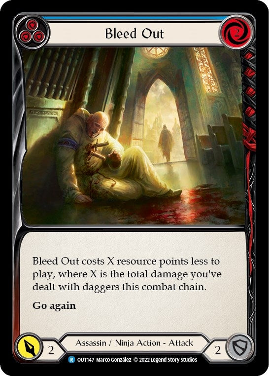 Bleed Out (Blue) (147) [OUT] - Flesh and Blood TCG Single