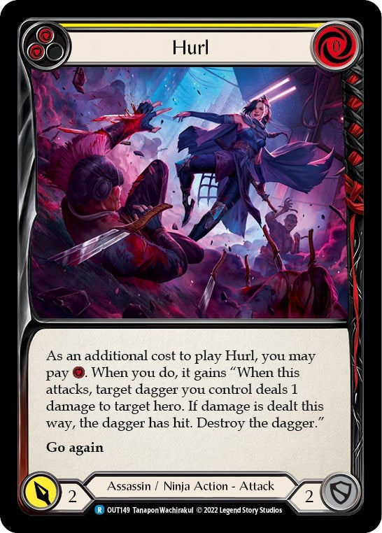 Hurl (Yellow) (149) [OUT] - Flesh and Blood TCG Single