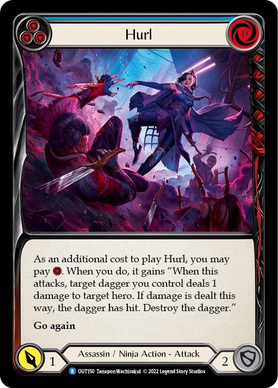 Hurl (Blue) (150) [OUT] - Flesh and Blood TCG Single