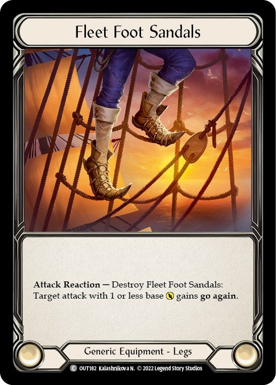Fleet Foot Sandals (182) [OUT] - Flesh and Blood TCG Single