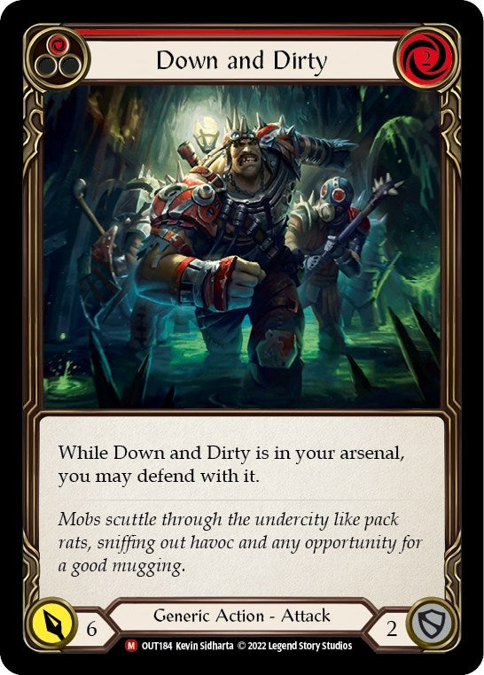 Down and Dirty (184) [OUT] - Flesh and Blood TCG Single