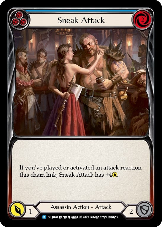 Sneak Attack (Blue) (20) [OUT] - Flesh and Blood TCG Single