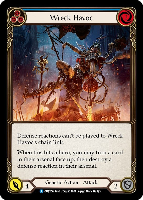 Wreck Havoc (Blue) (200) [OUT] - Flesh and Blood TCG Single
