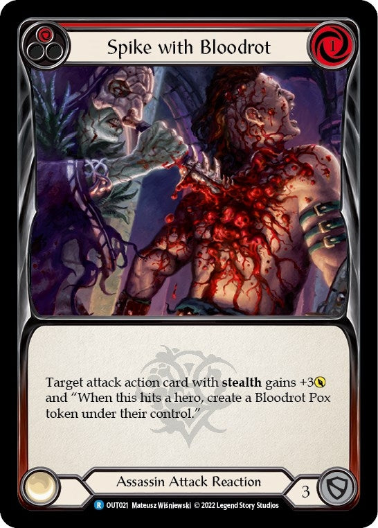 Spike with Bloodrot (Red) (21) [OUT] - Flesh and Blood TCG Single