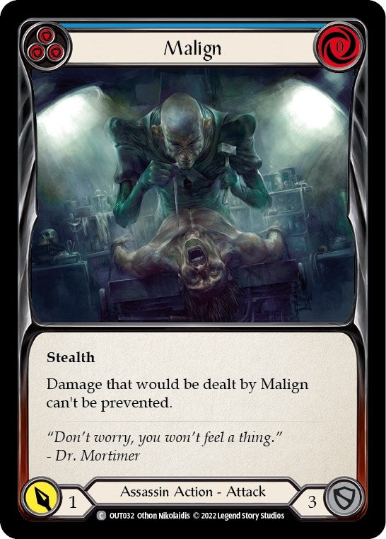 Malign (Blue) (32) [OUT] - Flesh and Blood TCG Single