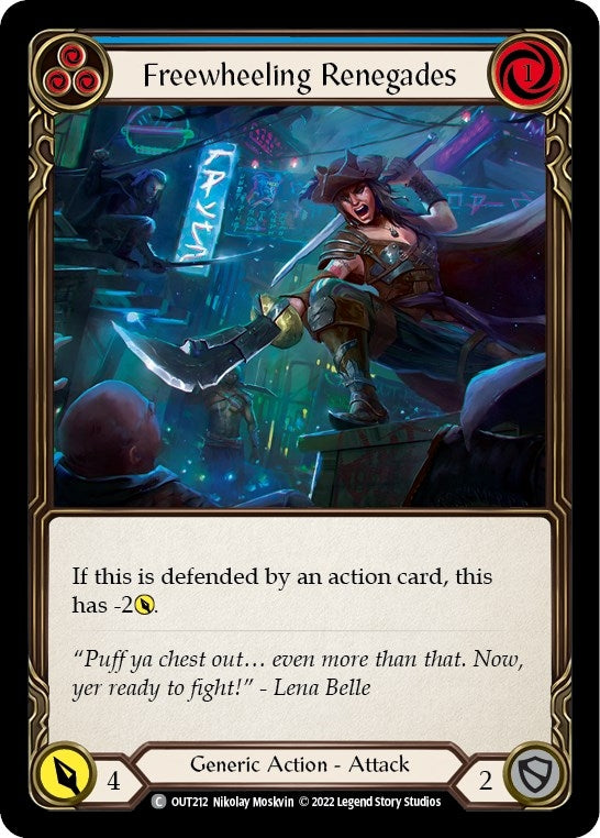 Freewheeling Renegades (Blue) (212) [OUT] - Flesh and Blood TCG Single
