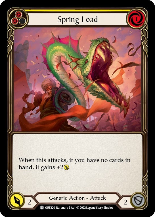 Spring Load (Yellow) (220) [OUT] - Flesh and Blood TCG Single