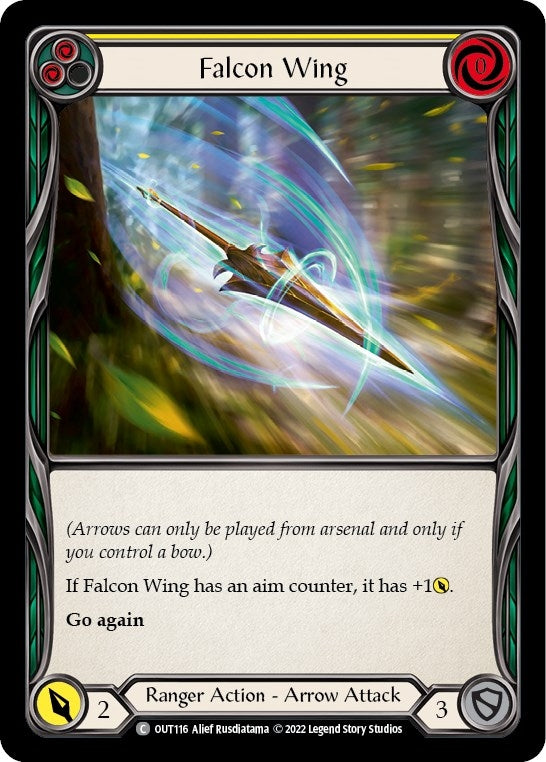 Falcon Wing (Yellow) (116) [OUT] - Flesh and Blood TCG Single