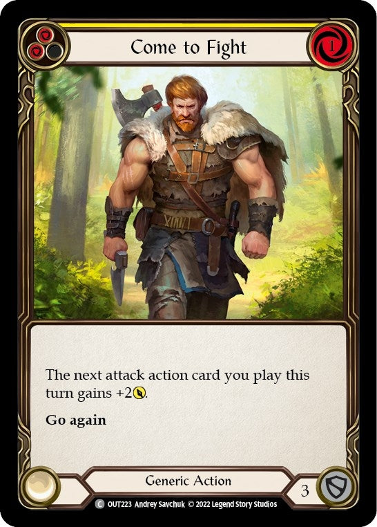 Come to Fight (Yellow) (223) [OUT] - Flesh and Blood TCG Single