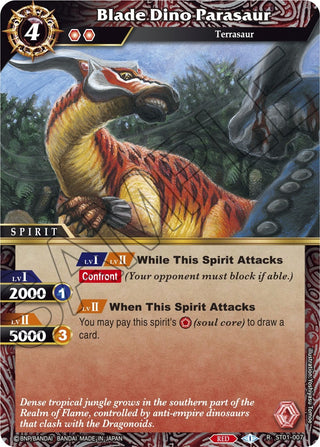 Blade Dino Parasaur (1007) [ST01] - Battle Spirits Saga Single
