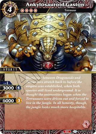 Ankylosauroid Gaston (1011) [BSS01] - Battle Spirits Saga Single