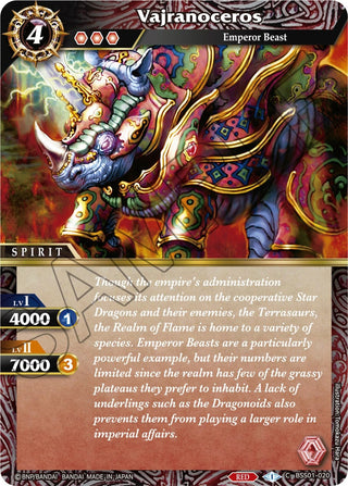 Vajranoceros (1020) [BSS01] - Battle Spirits Saga Single