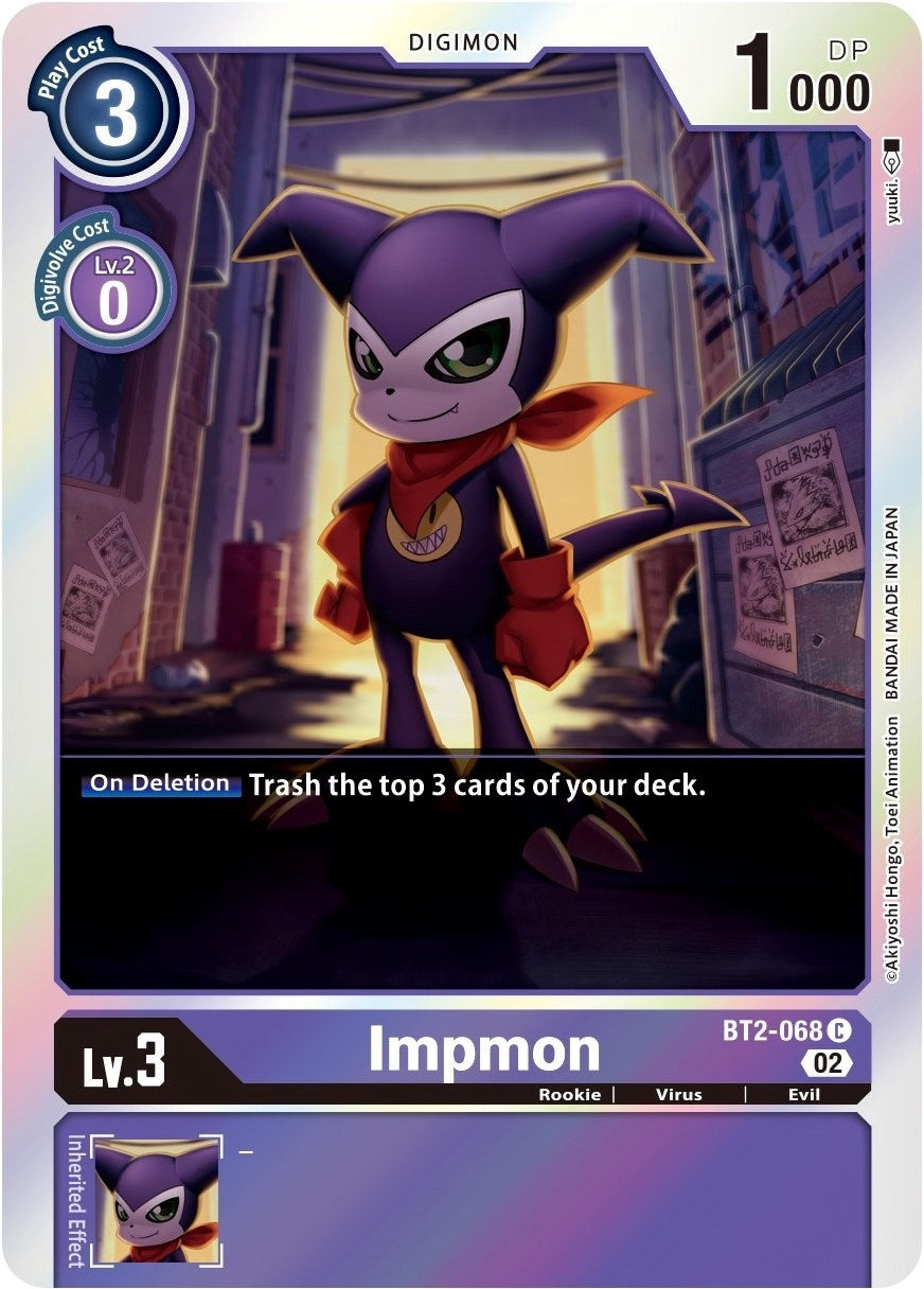 Impmon - BT2-068 (Alternate Art) (2068) [ST-14] - Digimon Card Game Single
