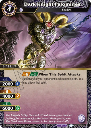 Dark Knight Palomides (1041) [BSS01] - Battle Spirits Saga Single