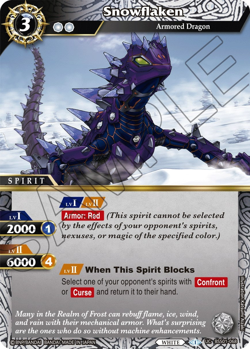 Snowflaken (1068) [BSS01] - Battle Spirits Saga Single