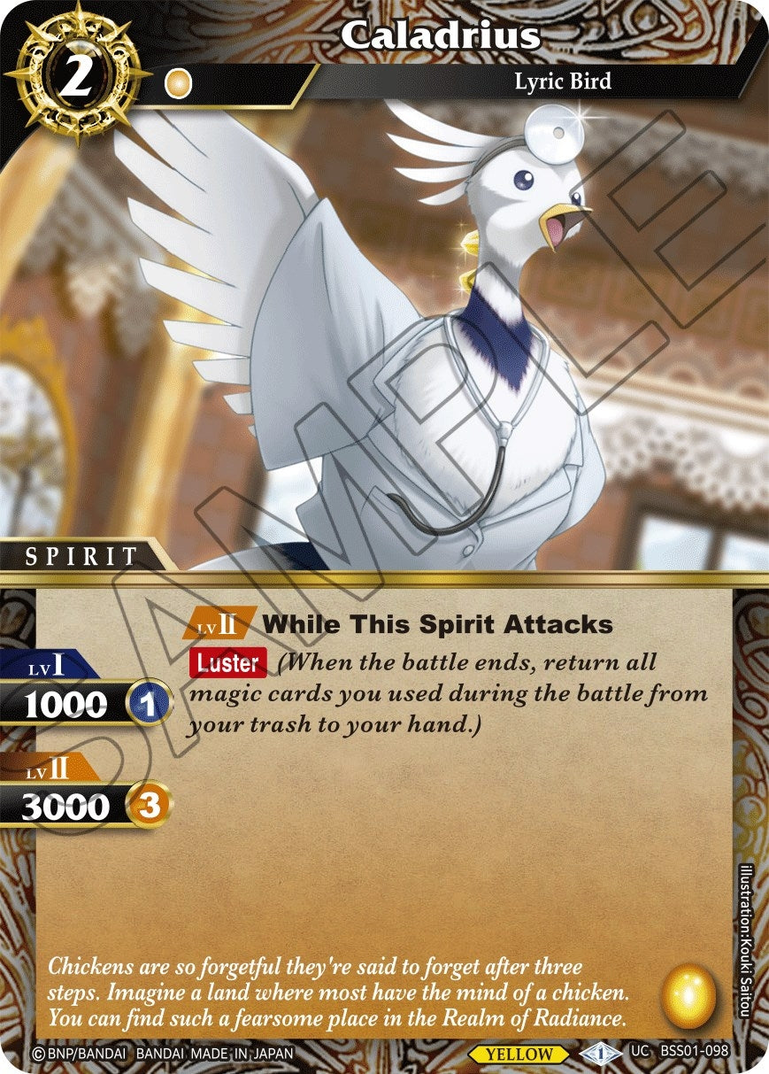 Caladrius (1098) [BSS01] - Battle Spirits Saga Single