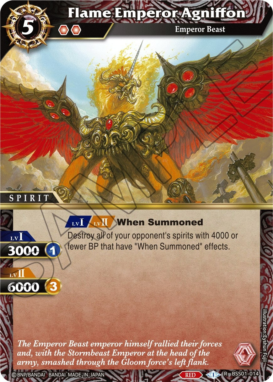 Flame Emperor Agniffon (1014) [BSS01] - Battle Spirits Saga Single