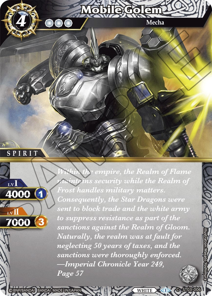Mobile Golem (3006) [ST03] - Battle Spirits Saga Single