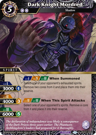 Dark Knight Mordred (1040) [BSS01] - Battle Spirits Saga Single