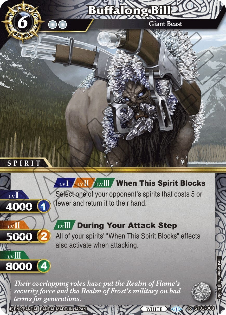 Buffalong Bill (3008) [ST03] - Battle Spirits Saga Single