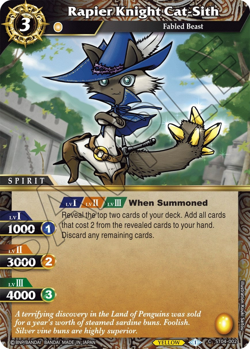 Rapier Knight Cat-Sith (4002) [ST04] - Battle Spirits Saga Single