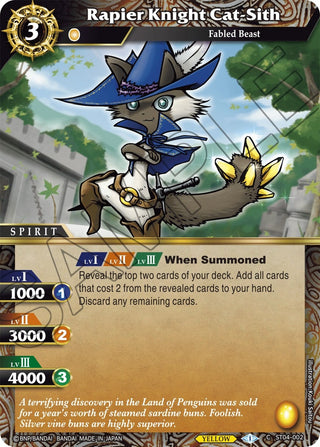 Rapier Knight Cat-Sith (4002) [ST04] - Battle Spirits Saga Single
