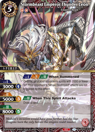 Stormbeast Emperor Thunder Leon (1013) [BSS01] - Battle Spirits Saga Single