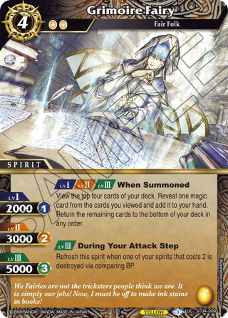 Grimoire Fairy (4009) [ST04] - Battle Spirits Saga Single