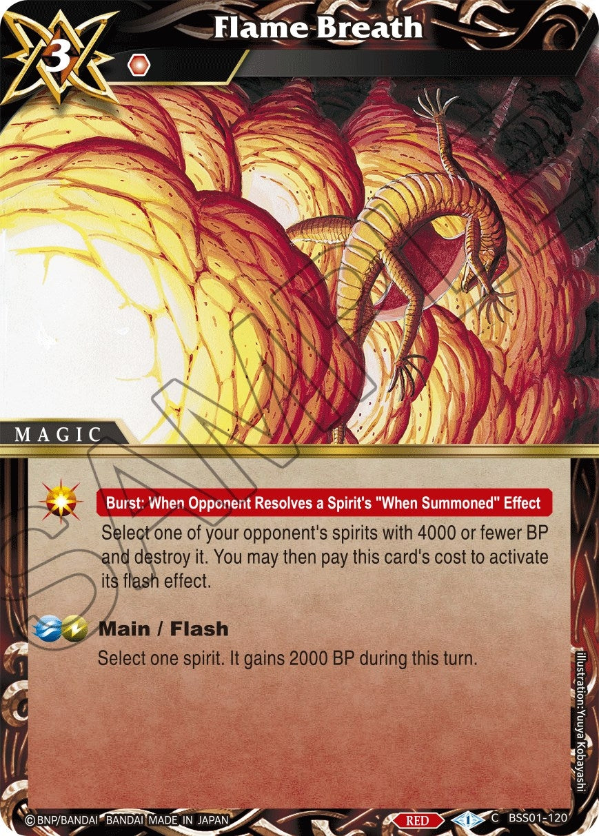Flame Breath (1120) [BSS01] - Battle Spirits Saga Single
