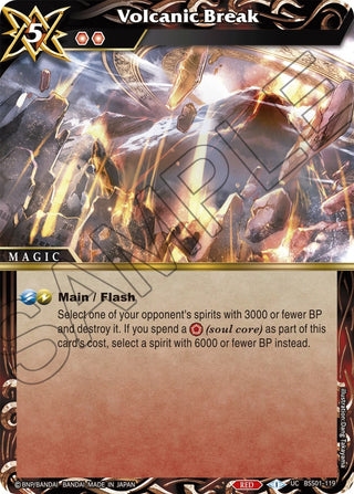 Volcanic Break (1119) [BSS01] - Battle Spirits Saga Single