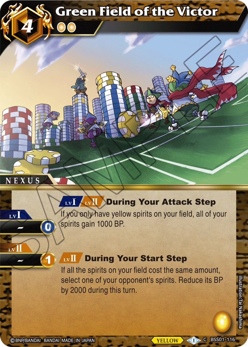 Green Field of the Victor (1116) [BSS01] - Battle Spirits Saga Single