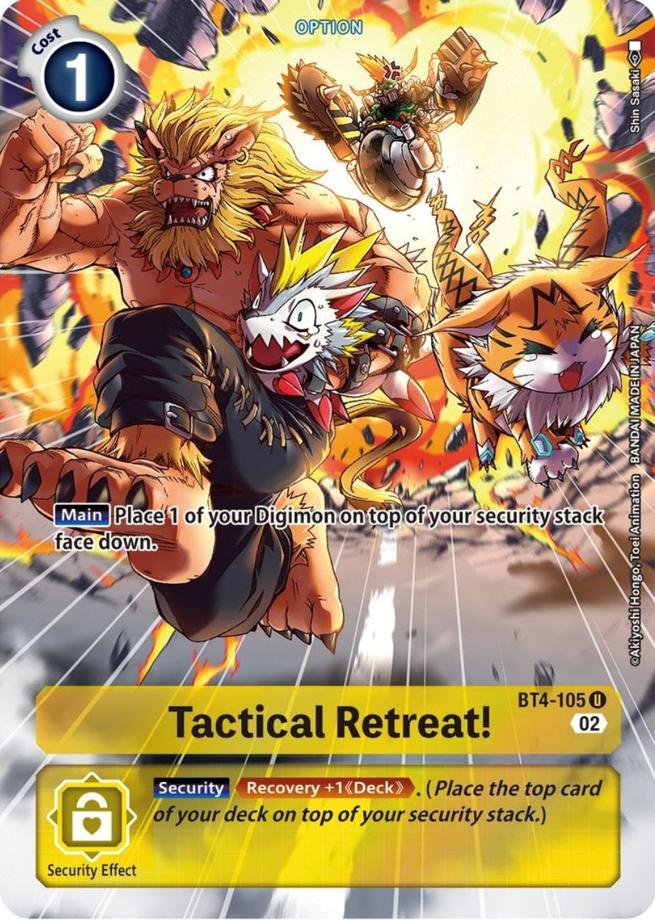 Tactical Retreat! (Alternate Art) (4105) [ST-14] - Digimon Card Game Single