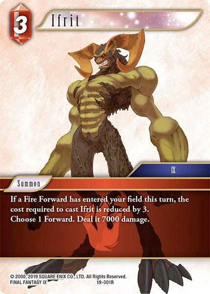 Ifrit (19) [19] - Final Fantasy TCG Single